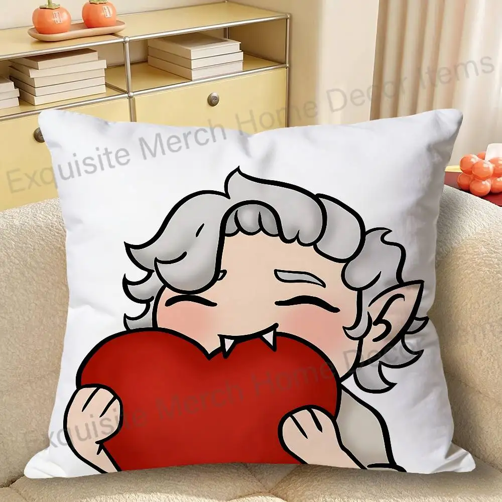 B-Baldurs-S A-Astarion Various Sizes Square Pillow Case For Car Home Bedchamber Decor Custom Valentine gift