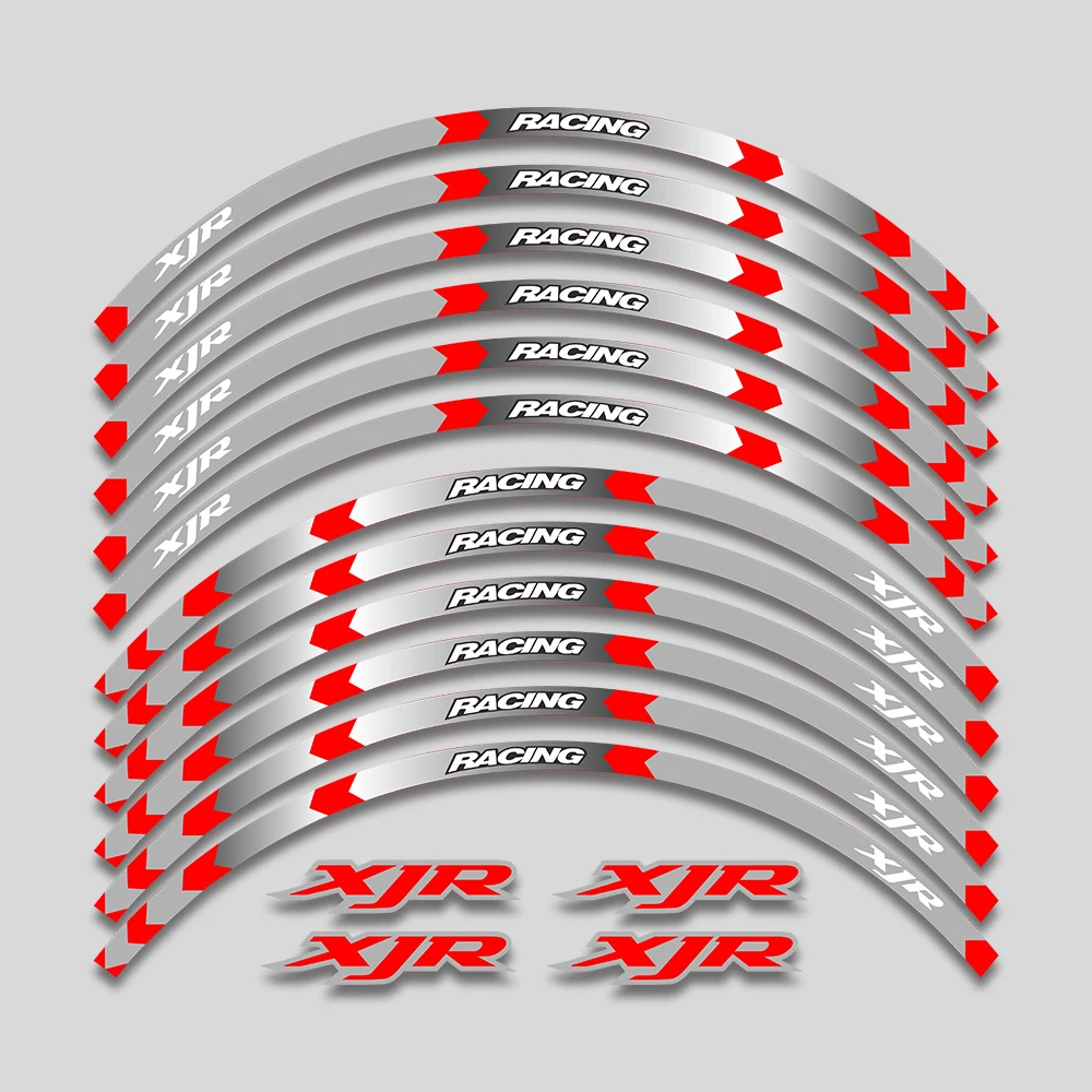 17'' Motorcycle Accessories Sticker Hub Reflective Stripe Rim Tire Decals For YAMAHA XJR 400 1200 1300 xjr400 xjr1200 xjr1300