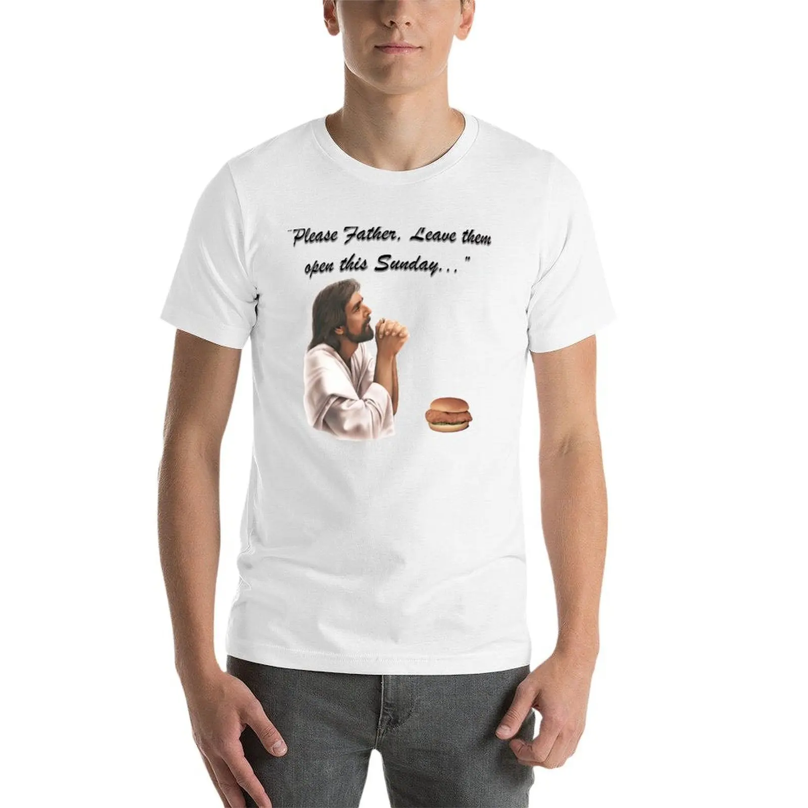 Jesus Chick-fil-a T-Shirt man t shirts for men casual t shirt man casual T-Shirt view 4