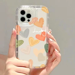 S23 Ultra Custodia Cute Love Heart Custodie trasparenti per Samsung S22 S24 Ultra S20 FE S21 Plus S 23 S23Ultra A03 A04 A20S A21S Custodie Cover