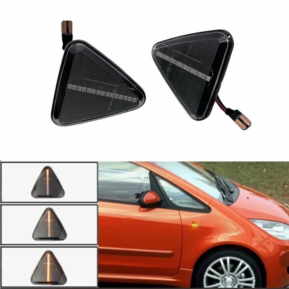 LED Car NEW Dynamic Blinker Side Marker Fender Turn Signal Light For RENAULT KANGOO II Mod.Bj.2/2008-7/2013 Car Accessory