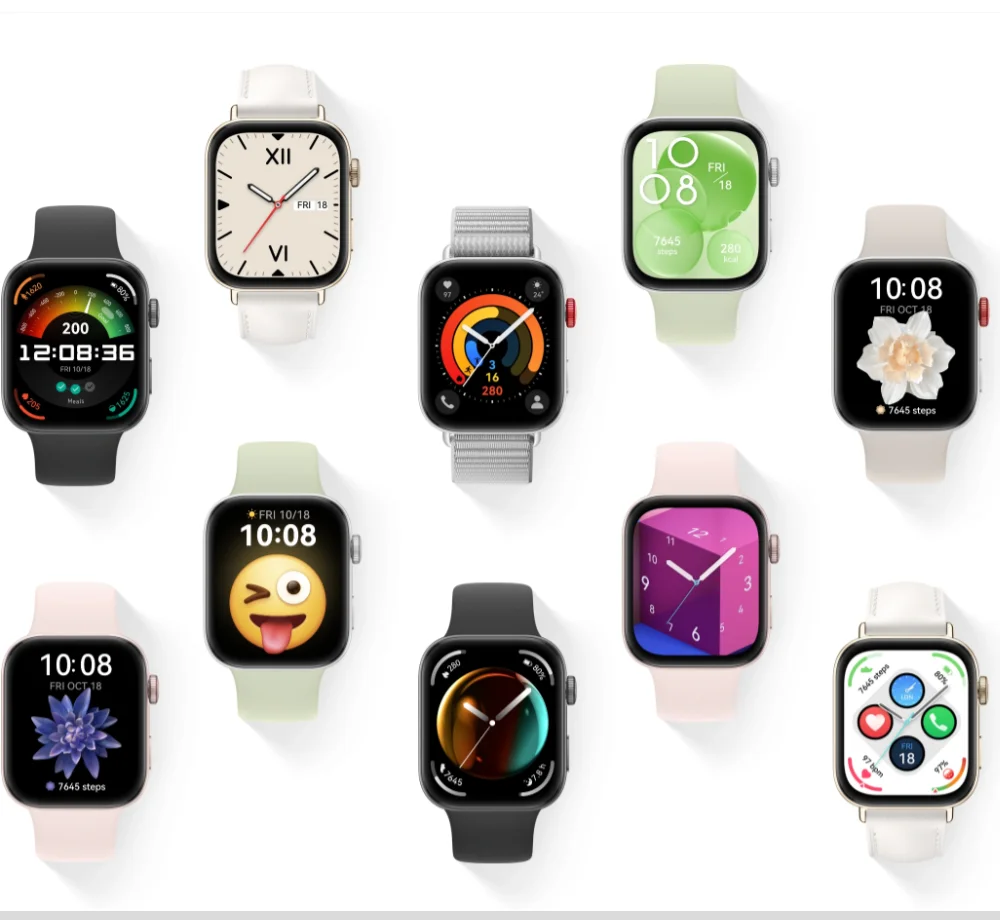 ساعة ذكية من نوع Huawei Watch FIT 3 ، إصدار عالمي ، شاشة AMOLED بشاشة عرض ، اتصال بالبلوتوث ، متوافقة مع iOS وAndroid