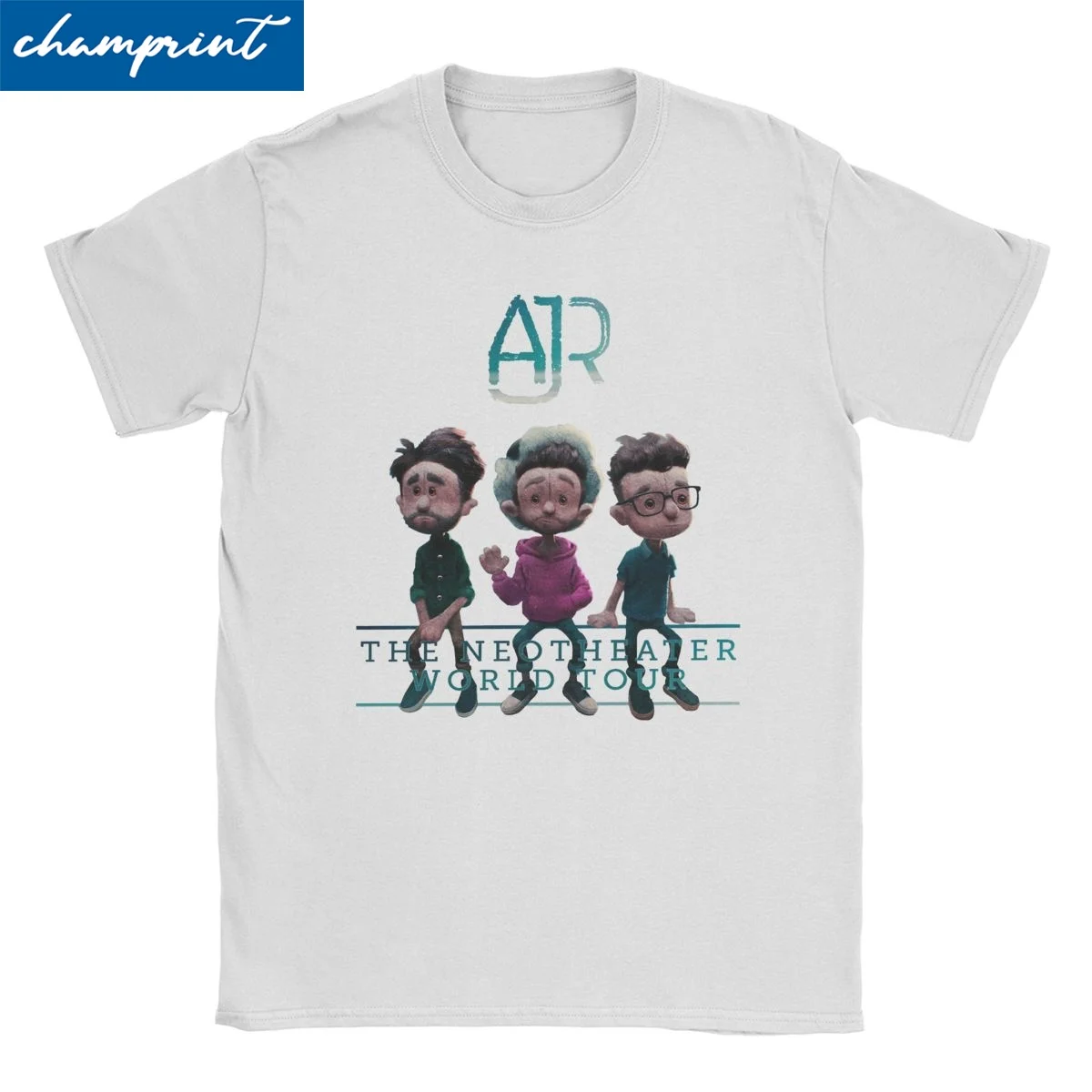 AJR Rock Music T-Shirt for Men Women Tour 2019 Crazy 100% Cotton Tee Shirt O Neck Short Sleeve T Shirts Printing Clothes