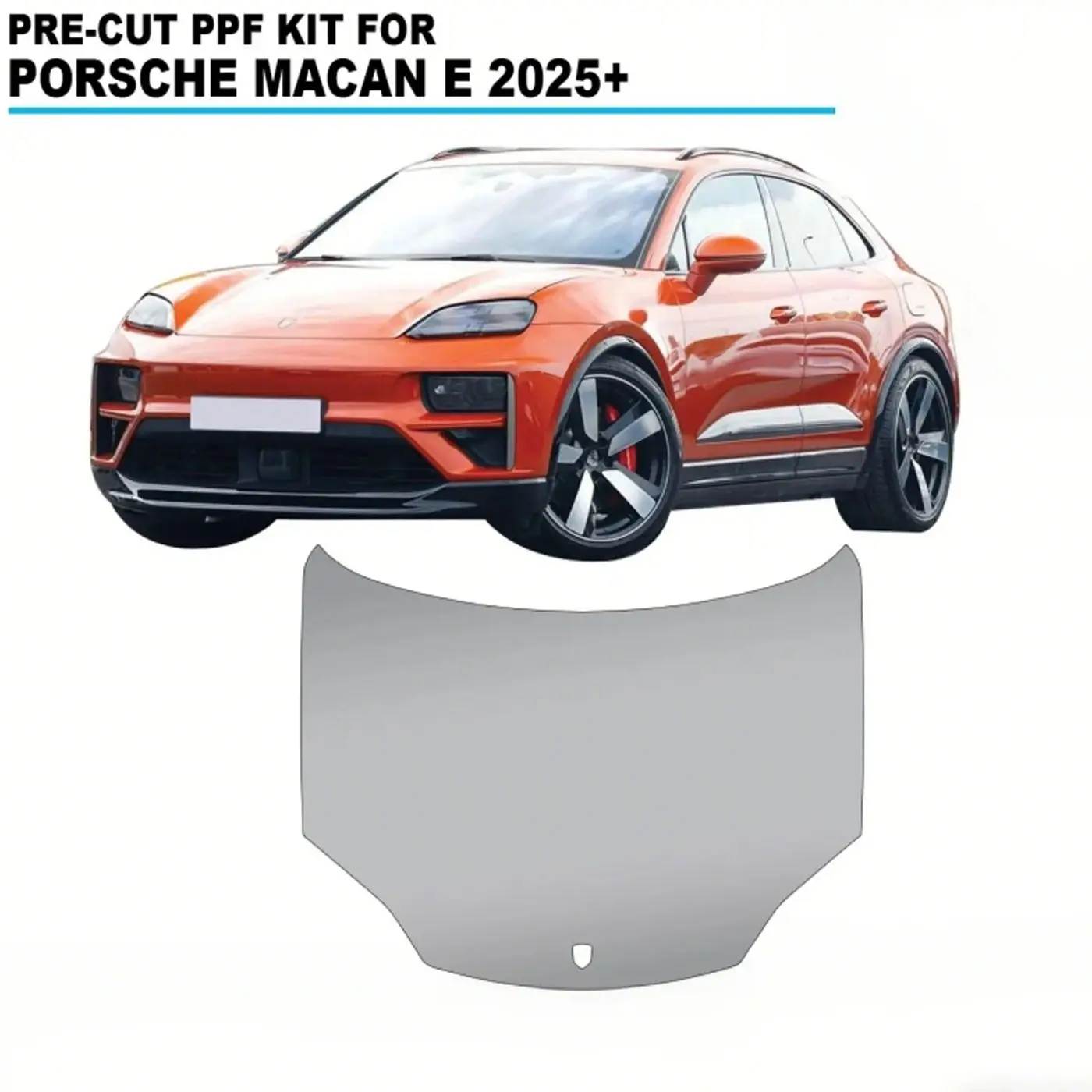 

8.5Mil TPU Bumper Hood Paint Protection Film For Porsche Macan E 2025-UP Pre-cut PPF Kit Clear Bra Body Anti-Scratch Resistant