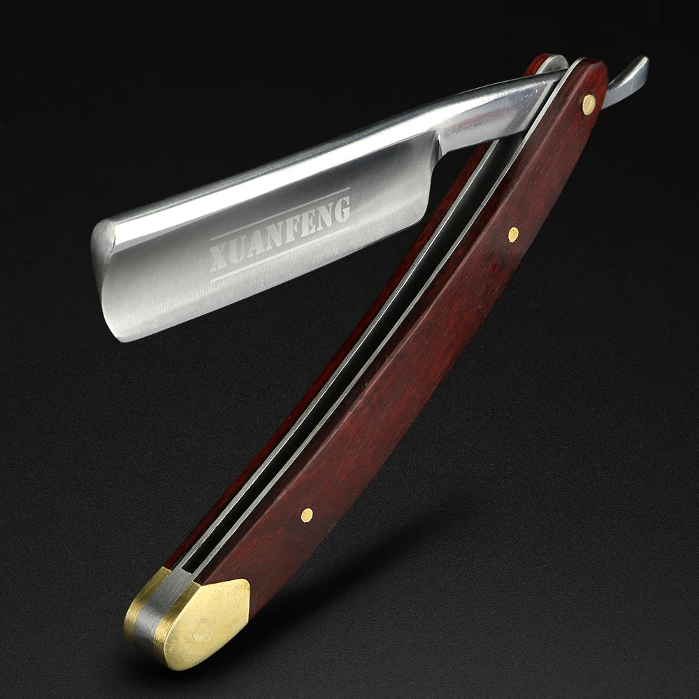 XUAN FENG folding razor with mahogany handle hardened steel high hardness sharp straight razor men\'s razor