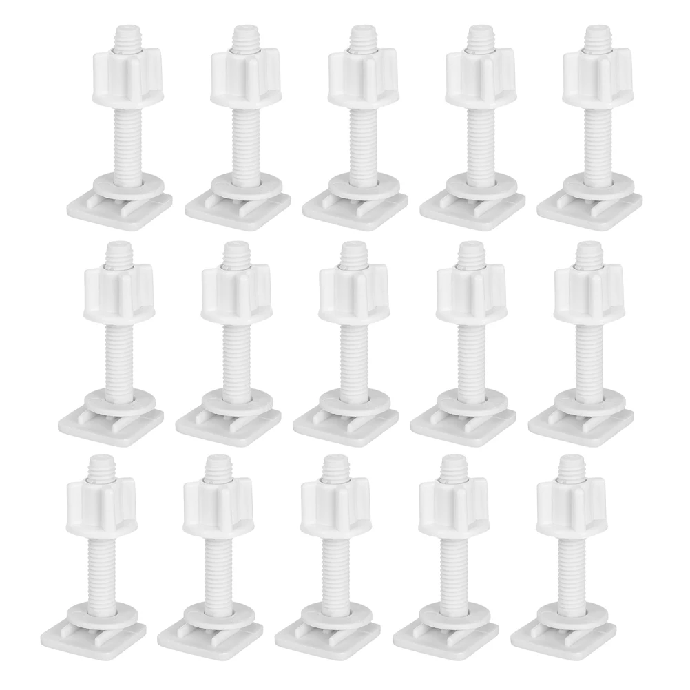 

20pcs Toilet Seat Screws Hidden Design Sturdy Plastic Bolts Universal Fit Heavy Duty Replacement Kit Easy Maintenance For All