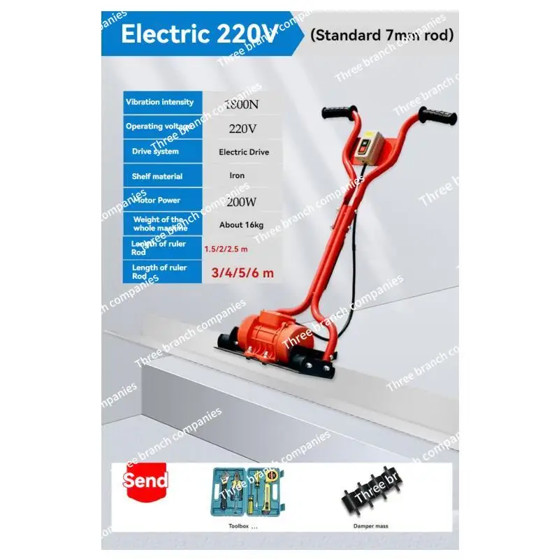 Ground Concrete Leveler Electric Vibration Leveler Vibrator Cement Gasoline Vibrator