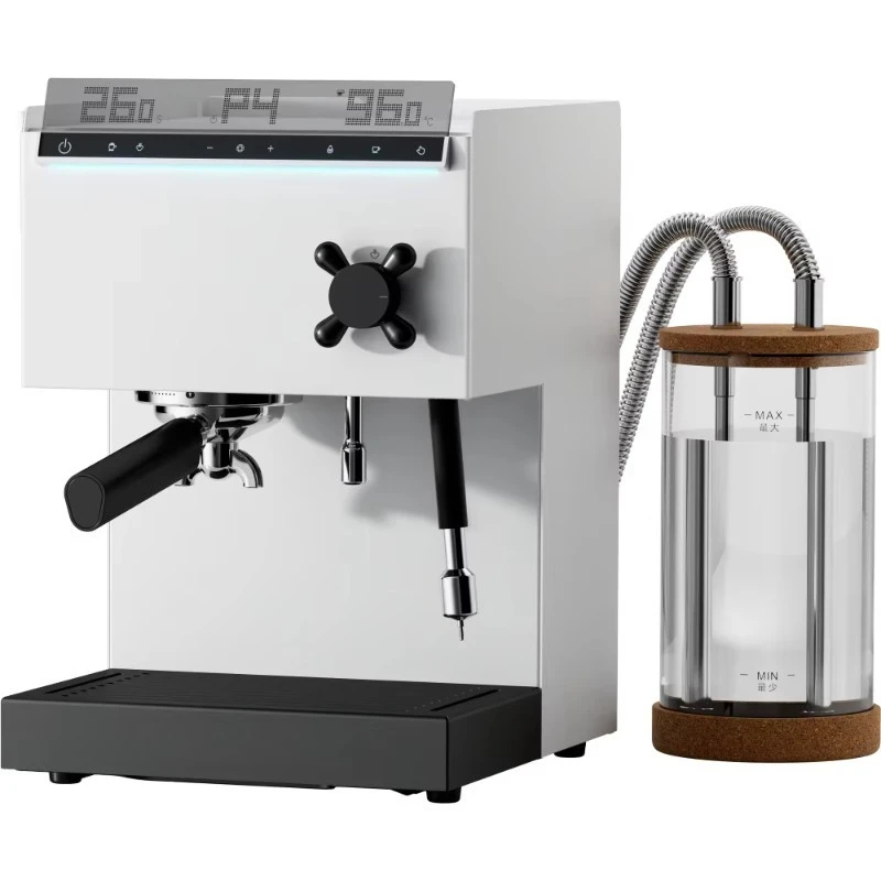 

15-Bar Professional Coffee Machine with Milk Frother Featuring 3-Thermoblocks Adjustable 4-level Steam Power