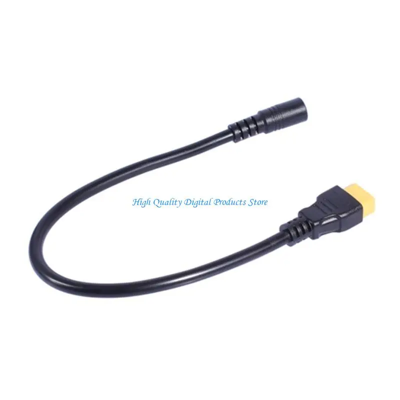 

U2JE Universal XT60 Female to DC5.5x2.1mm Power Cable 30cm Flexible Charging Cord for Solar Battery Panel and FPV Displays