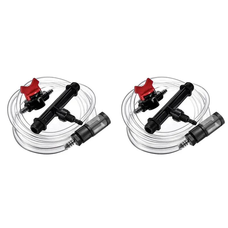 

2025 Trend 2X Irrigation Venturi Fertilizing Injector Kit - 3/4 Inch Mixer Injectors For Agriculture Water Drip Irrigation Tube