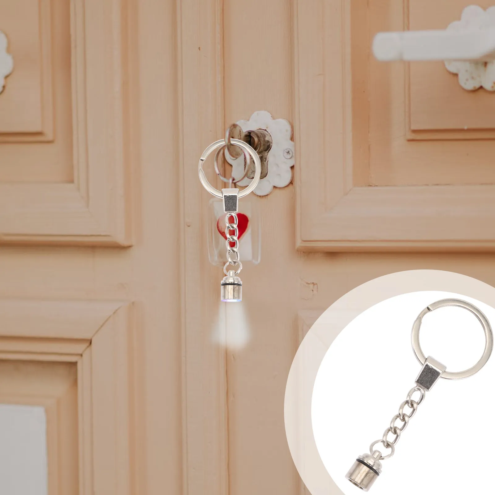 

10 шт. миниатюрных светодиодных фонариков-брелоков для ключей, портативные, для кемпинга, экстренных ситуаций, прогулок с собакой