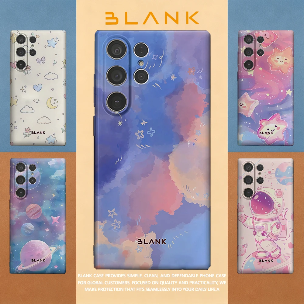 Pastel Sky Art For Samsung Galaxy S26 S25 S24 A56 A36 Phone Case Protection Cover for Women Girl Blank
