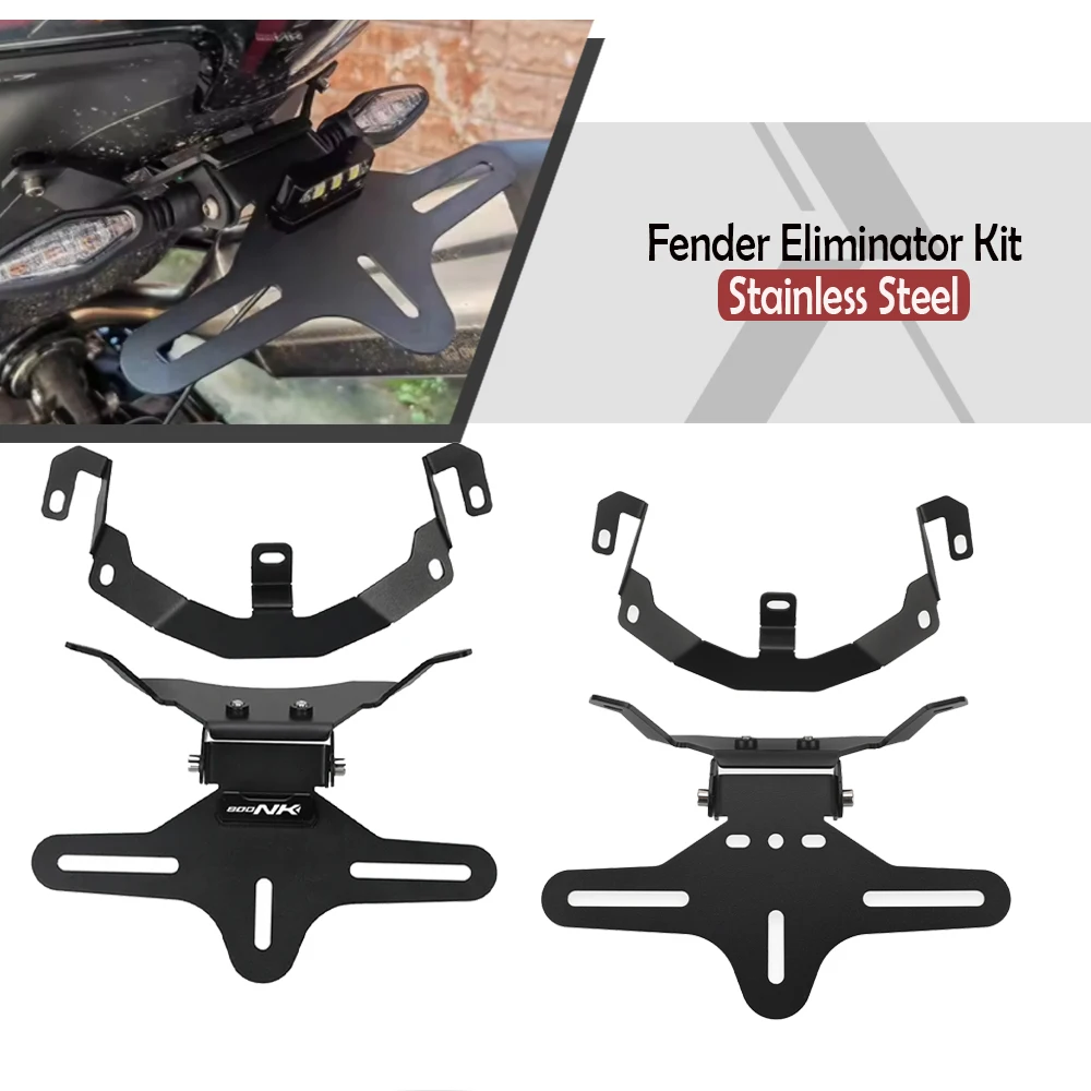 

For CFMOTO 800NK 800 NK 800-NK NK800 2023 2024 2025 2026 Motorcycle License Plate Holder Fender Eliminator Registration Bracket