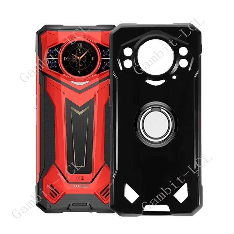 For Doogee S200 Plus X S200X S200Plus DoogeeS200 6.72" Back Ring Holder Bracket Phone Case Soft Original Shockproof Cover