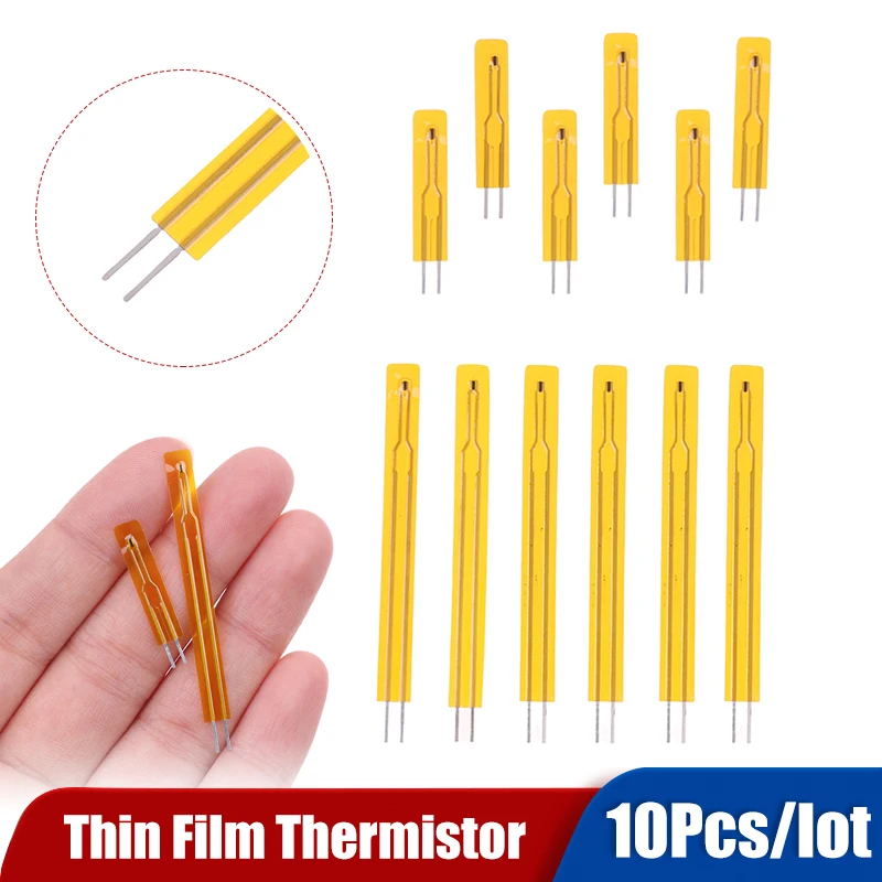 

10pcs NTC Thin Film Thermistor 2.5cm 5cm 3950 10K 50K 100K MF5B SMD 1% 5% Temperature Sensor