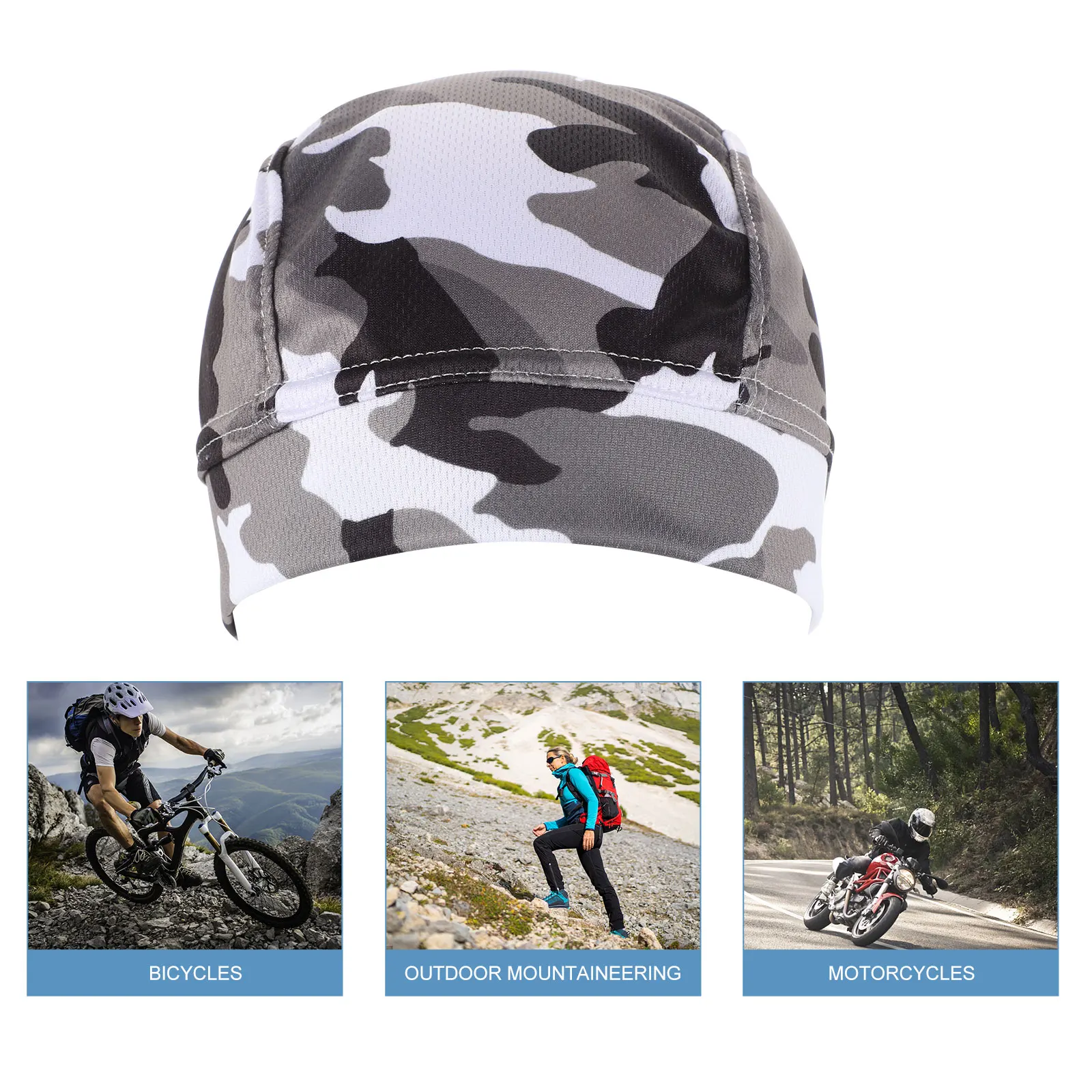 

1pc Warm Breathable Liner Cycling Motorcycle Inner Cover Comfortable Uv Proof Elastic Skull Cap Unisex Outdoor Riding