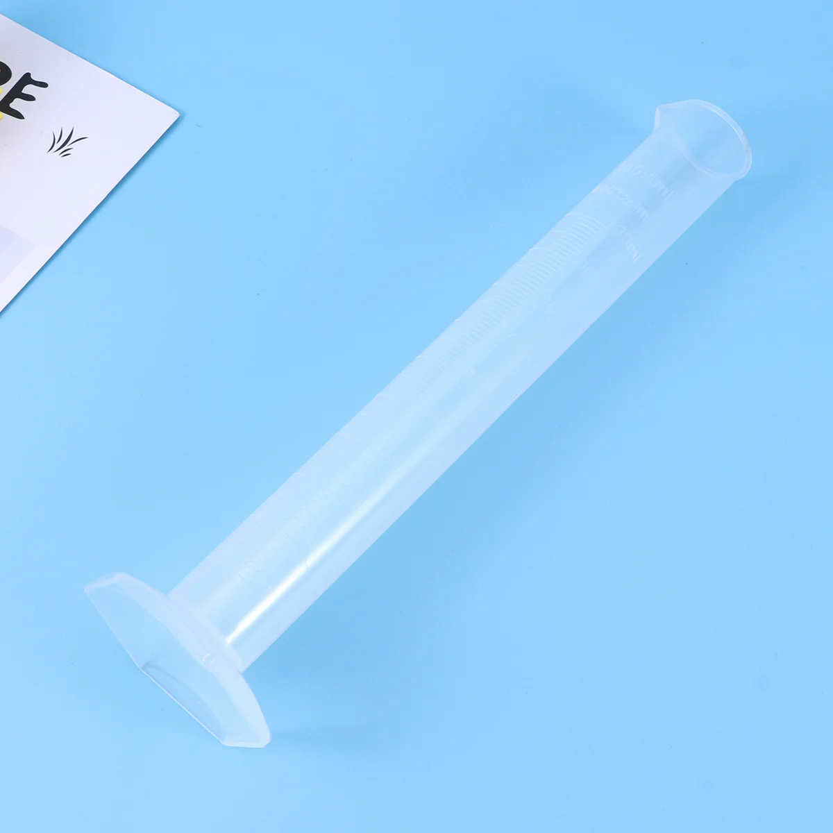 

2pcs 100Ml Graduated Measuring Cylinder Plastic Lab Test Tube Hexagonal Base Non-Wetting Surface For Laboratory Use