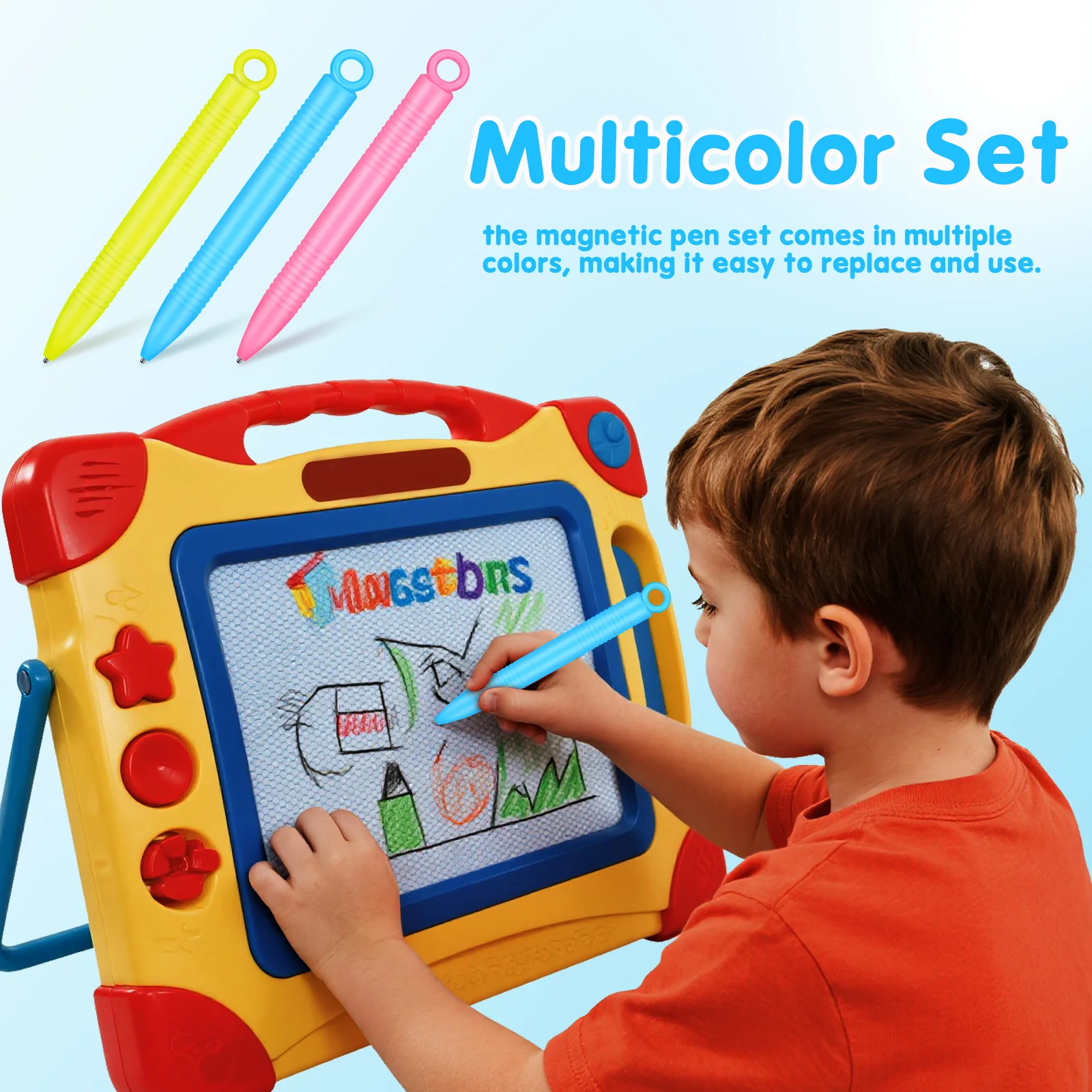 

6 шт. магнитные ручки для рисования для детей, разноцветные сменные стилусы, художественные принадлежности, набор для рукоделия, совместимый с досками для рисования, планшетами