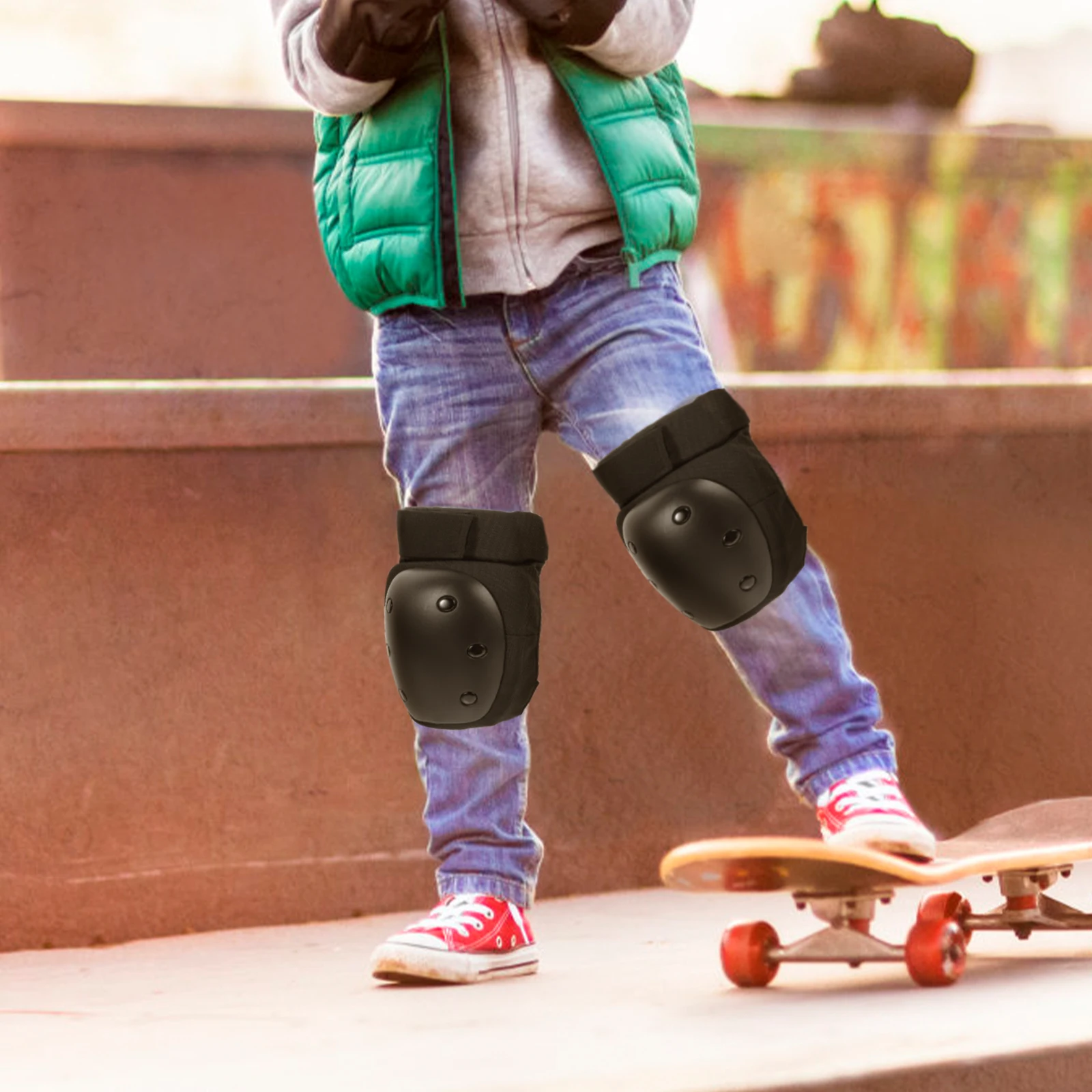 

6pcs /Set Children's Roller Skating Protective Gear for Skateboard Scooter Sports Knee Elbow Hand Pads Durable for Kids