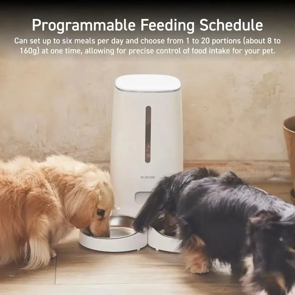FurStarAutomatic Pet Feeder For Cats And Dogs, 4L Capacity, Programmable Timer, Portion Control, Voice Recording, Auto Cat Feede