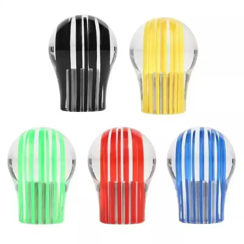 Universal Car Stitching Color Multicolor Gear Shift Knob Crystal Bubble Gear Shift Knob Colorful Shifter Lever
