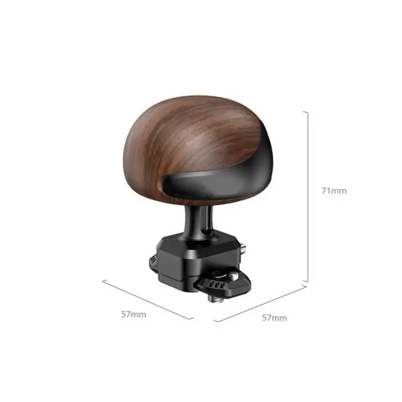 Ingenious-Ergonomic Wooden Side Handle, 5927 Compact Camera Cage Handle Grip, Supports Left/Right Hand Use, Max Load 15KG