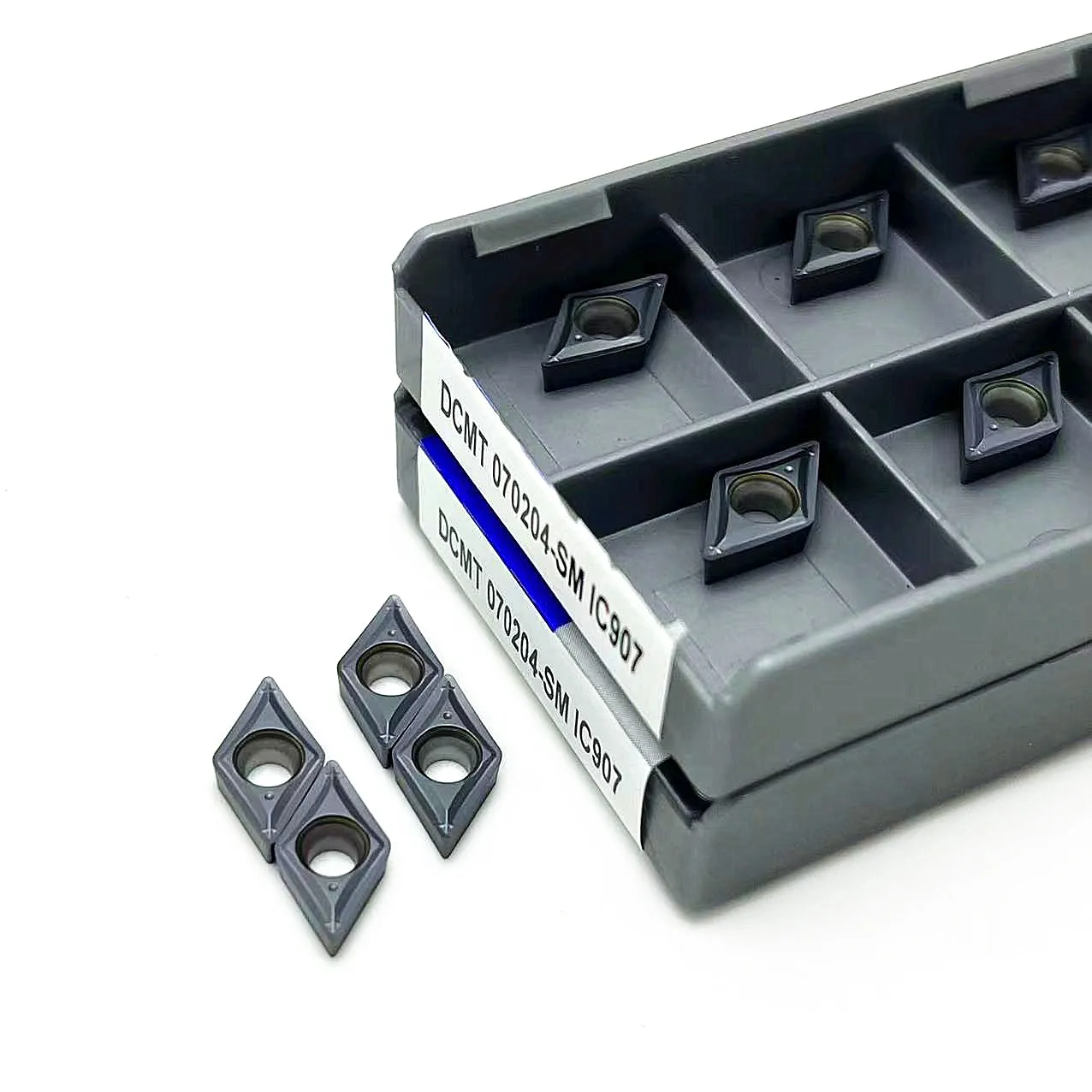 10PCS DCMT070204 SM IC907 DCMT070204 SM IC908 Internal Turning Tool Carbide Insert Cutting tool CNC lathe tool turning insert