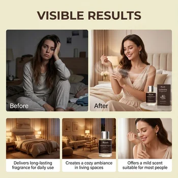 Roxelis Woody Amber Elegant Fragrance Natural Fresh Long Lasting Daily Commute Dating Scent 4