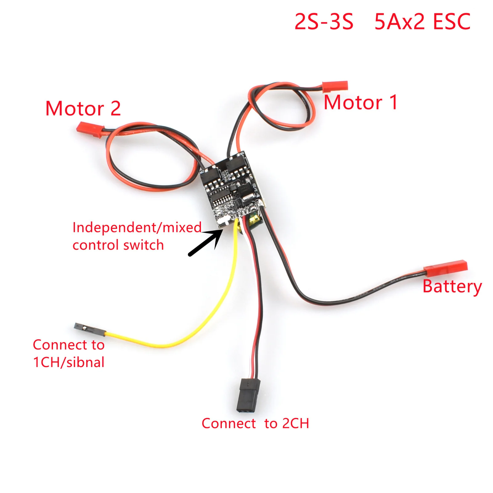 5A/5A PRO/10A/20A/30A/40A/50A/60Ax2 ثنائي الاتجاه نحى ESC التحكم ل Rc نموذج قارب/خزان 180 إلى 795 نحى المحرك