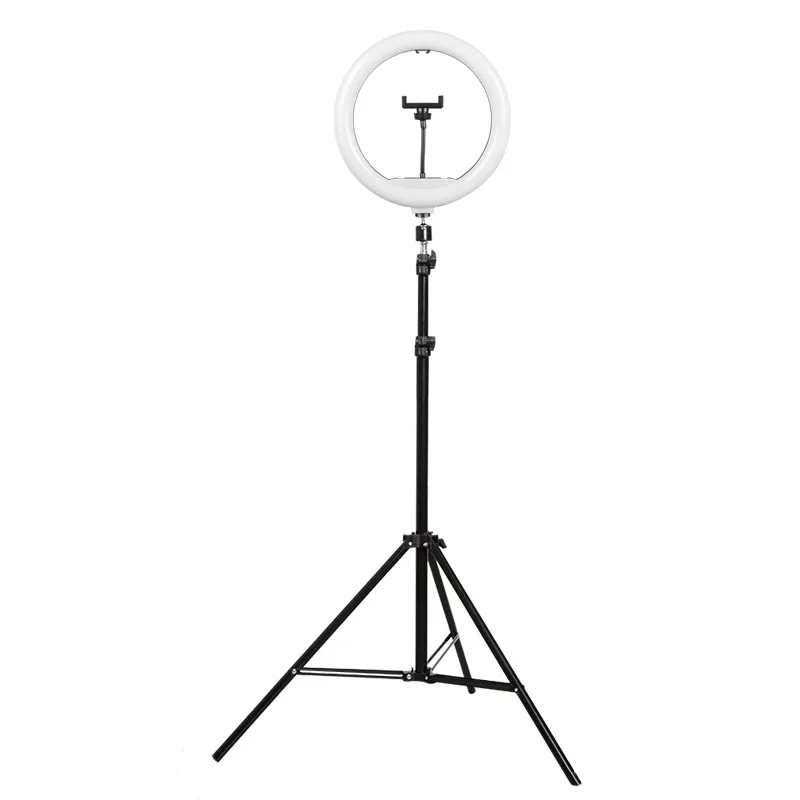 Bluetooth Control LED Selfie Ring Light with Adjustable Tripod Stand Live Streaming Equipment Floor Light for YouTube Tiktok