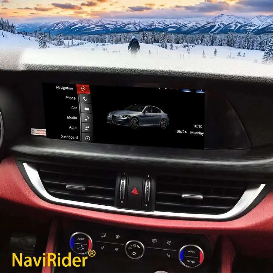 

Android 13 For Alfa Romeo Giulia Stelvio 2016-2021 Car Radio Automobile Multimedia CarPlay Auto Bluetooth GPS Navigation Stereo