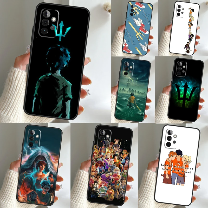 P-Percy Jackson Cartoon Case For Samsung Galaxy A54 A53 A34 A33 A13 A23 A31 A51 A71 A12 A22 A32 A52 A50 A52S Cover