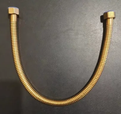 Stainless Steel 0.5/1.5M Braided Gold Shower Hose Handheld Bidet Toilet Supply Tube 50CM Double Head Cap