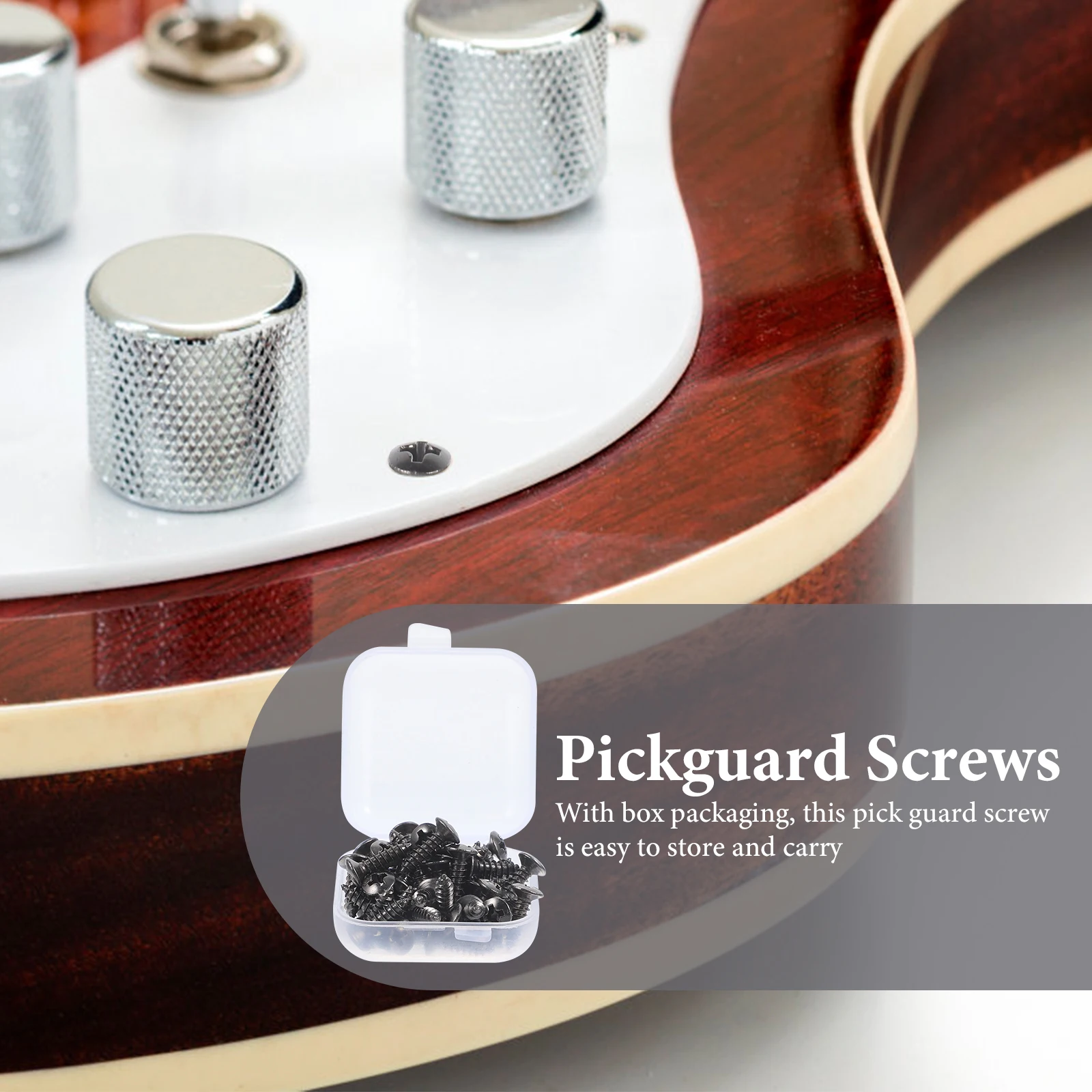

50 Pcs Screw Guitar Screws Pickguard Accessories Electric Parts Kit Bass Hardware