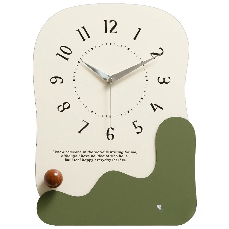 

Internet celebrity clock wall clock living room 2024 new modern simple creative