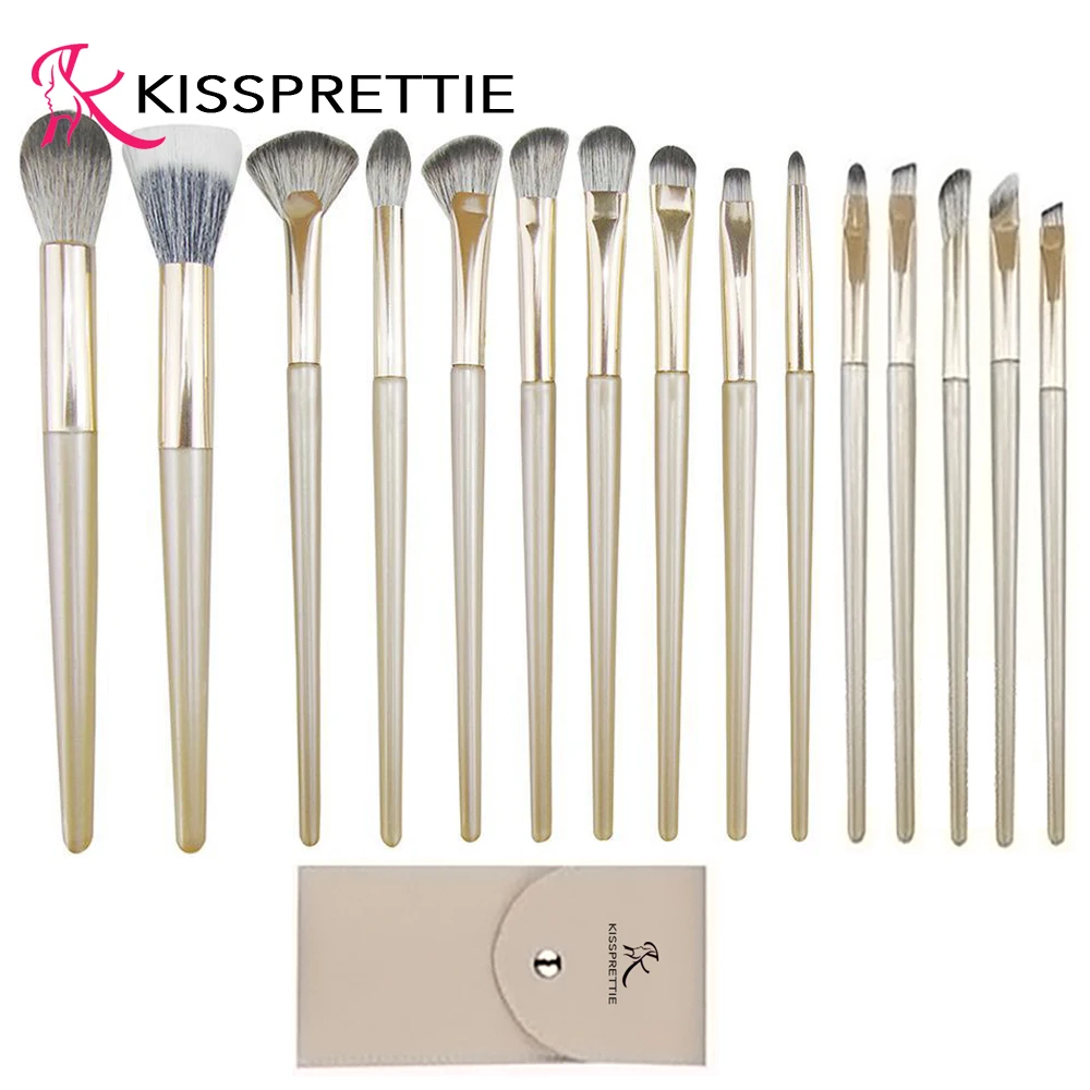 

15Pcs Makeup Brush Set Soft Powder Blush Concealer Eye Shadow Cosmetic Brushes High Quality Beauty Make Up Tools