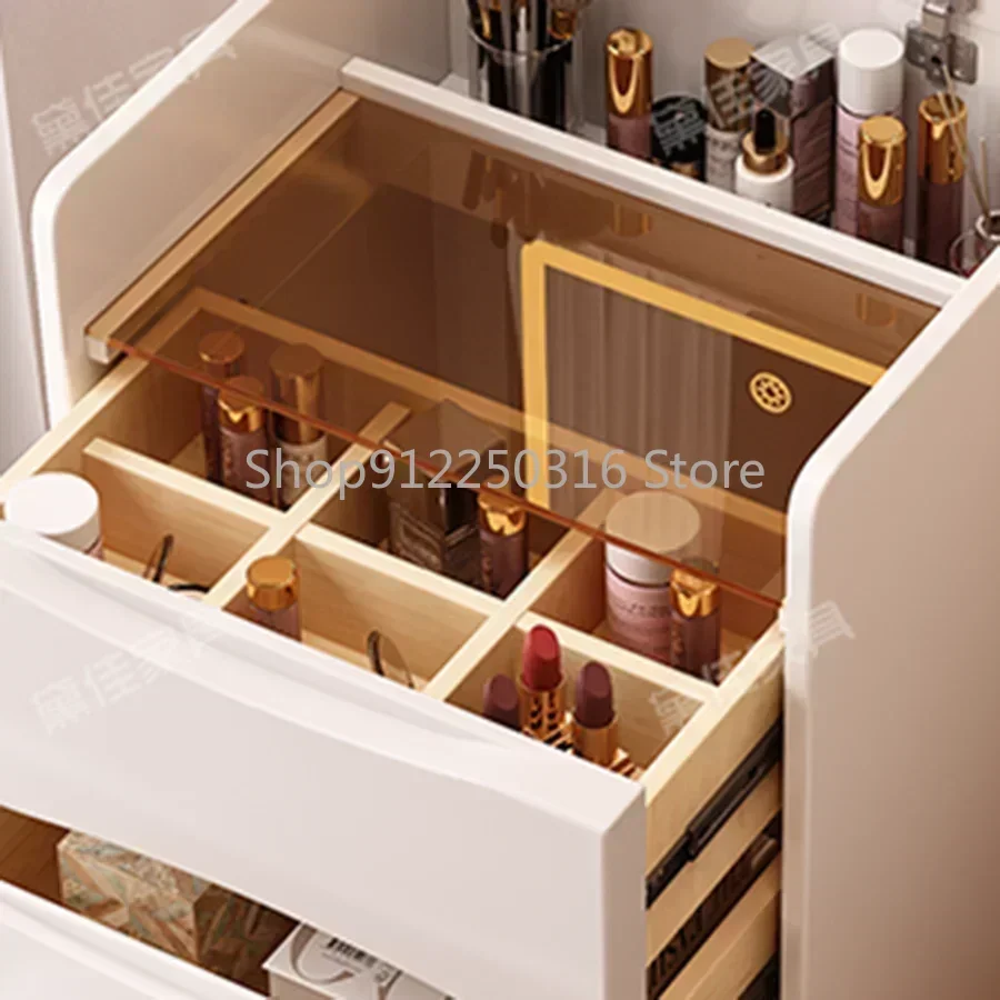 Makeup Modern Dressing Table Minimalist Storage Cabinet Foldable Dressers for Bedroom Drawers 가구 Coiffeuse Bedroom Furniture AA