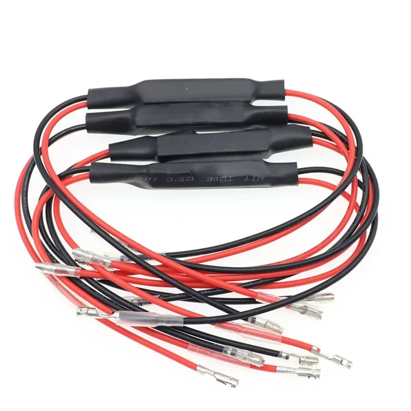 2/4pcs 12V Universal Motorcycle Indicator Turn Signal Light Resistors 10W 10 Ohm LED Light Indicator Load Flasher