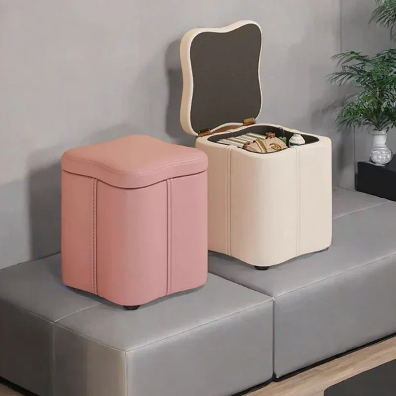 Originality Living Room Storage Stool Sofa Modern Home Furniture Multifunction Fabric Art Storage Stool Tabouret De Stockage