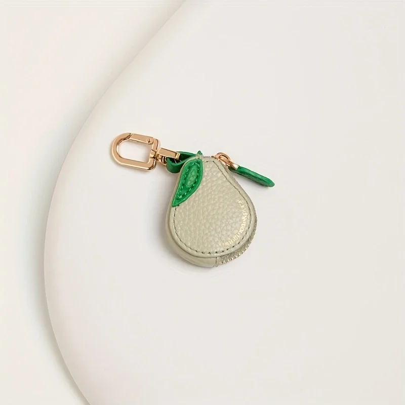 ﻿   イチゴ、桃、レモン、梨、かわいいフルーツの形をした小銭入れ、かわいいフェイクレザーのミニ財布、女性へのギフトに最適です。