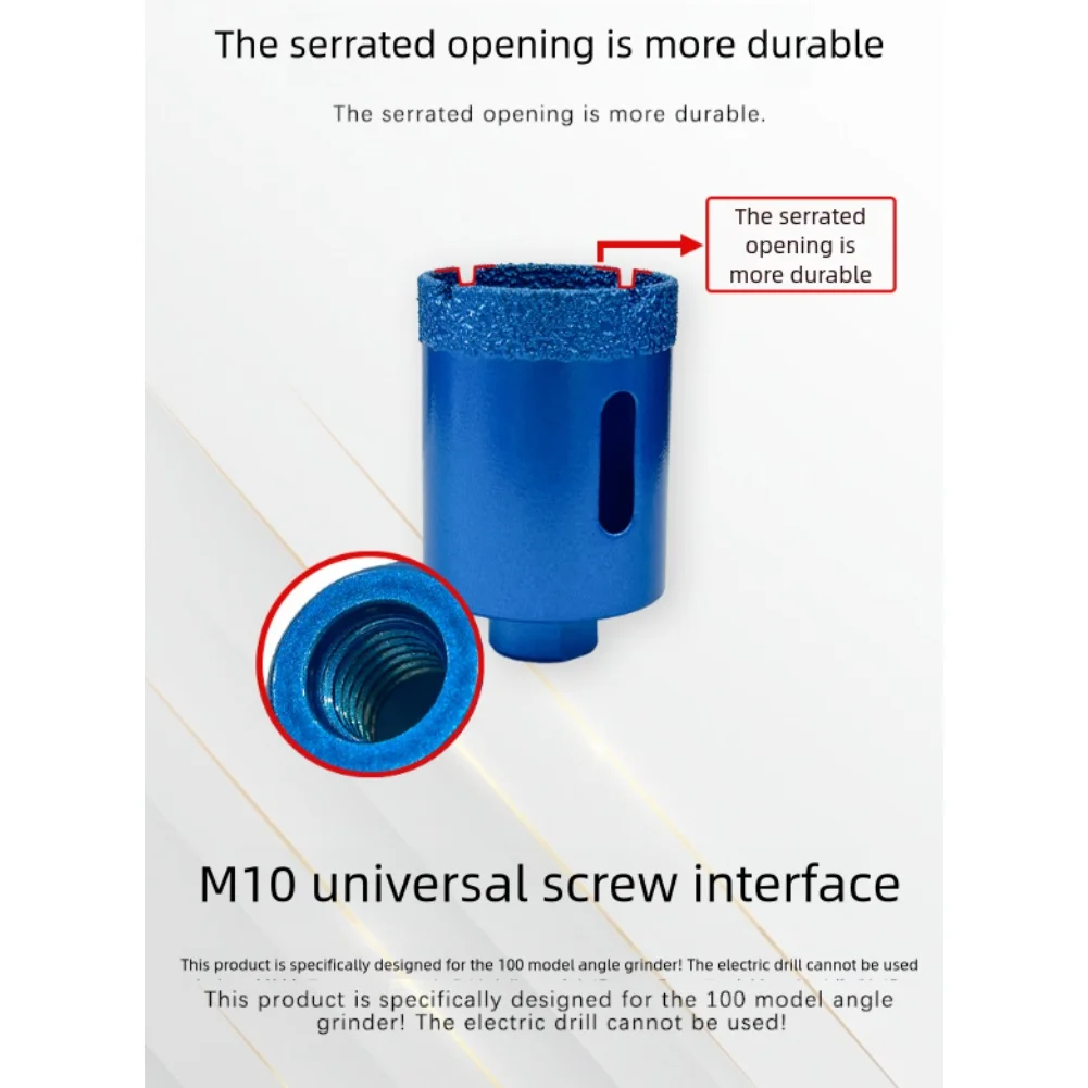 

Набор наждачных корончатых сверл. Сухая дрель. Сверло. Агрессивное сверление. Меньше поколения мусора. Технология вакуумной пайки.