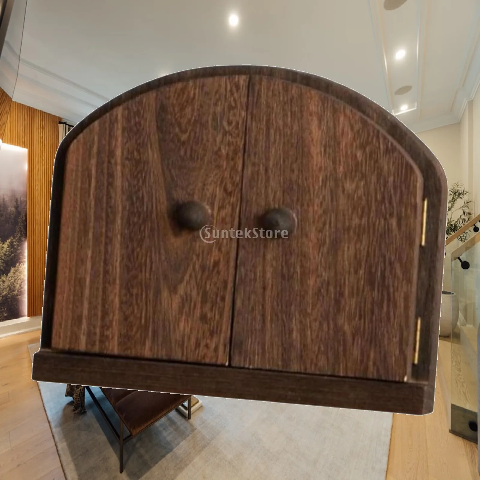 Arched Wood Light Switch Cover Receptacle Plate Protector Wall Decor Frame for Living Room Bedroom Hallway Premium Solid