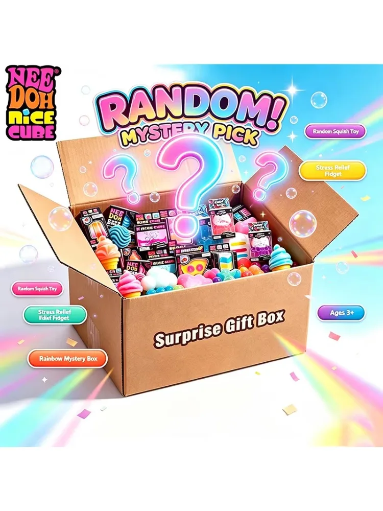 100+ Stück NeeDoh Squishy-Figuren Mystery Blind Box, langsam aufsteigende, weiche Fidget-Spielzeuge, inklusive seltener Chase- und limitierter Edition-Spielzeuge