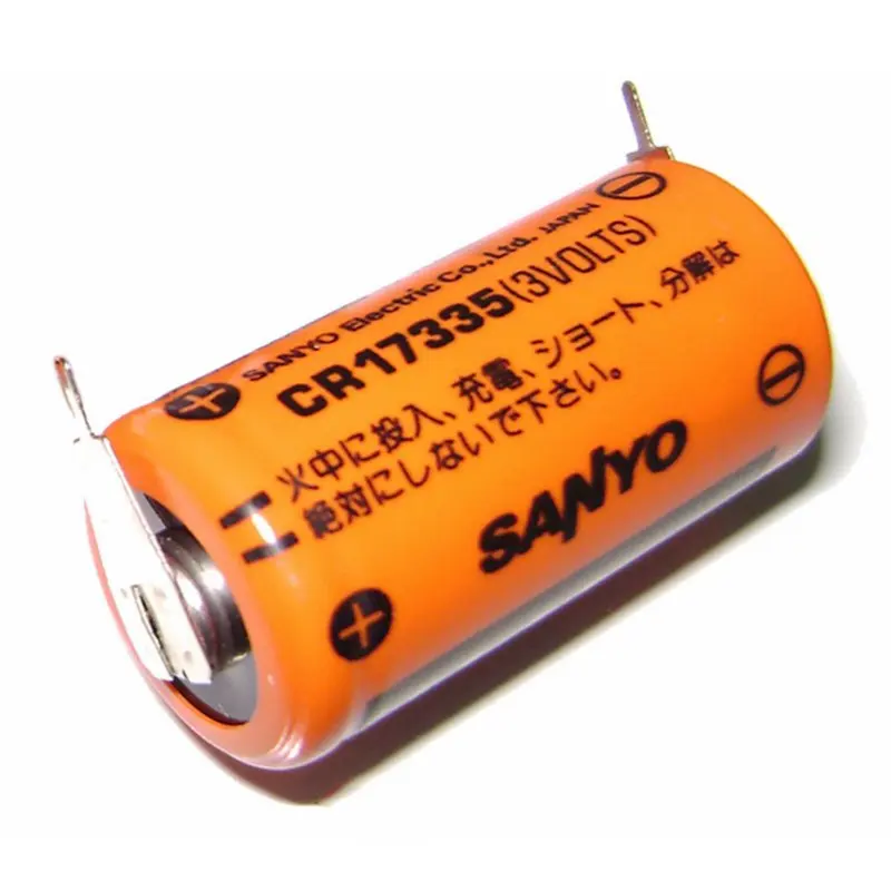CR17335 3V 2 3A PLC 산업용 제어 CNC 배터리, 2 개/묶음