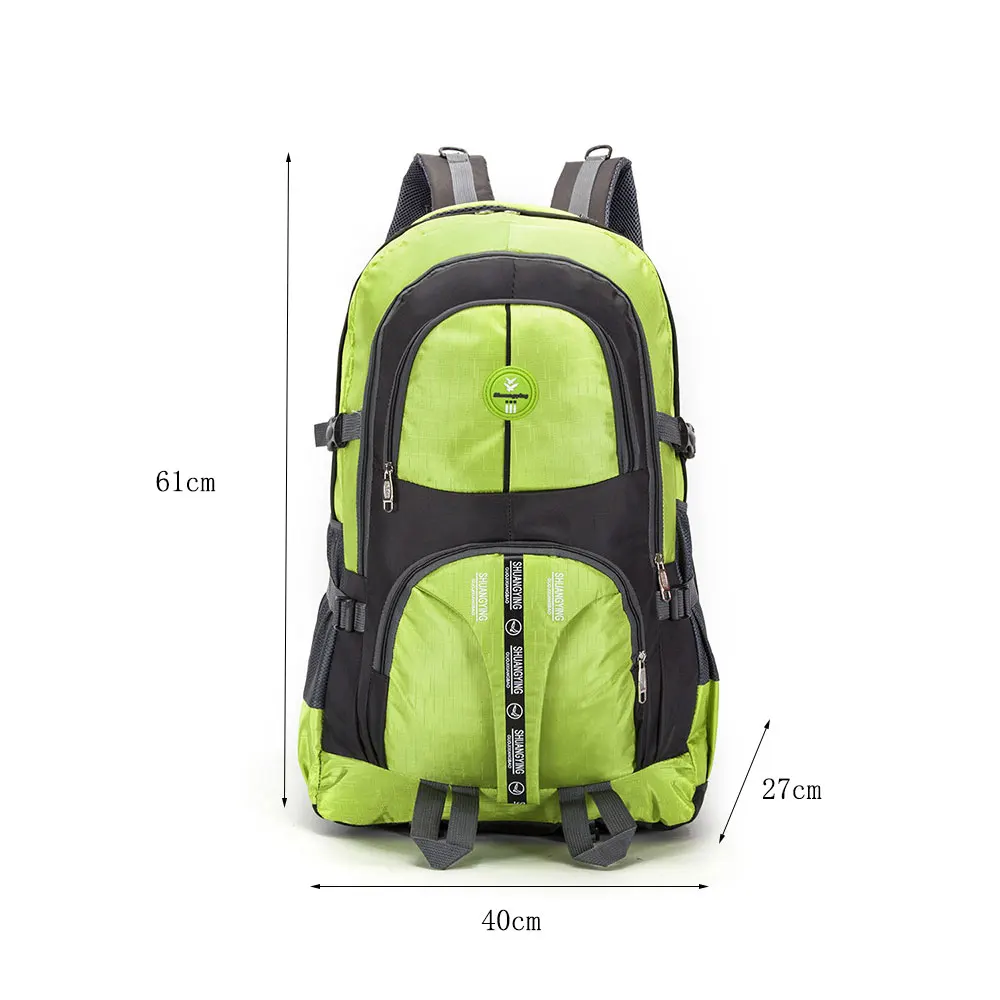 65L Large-Capacity Outdoor Mountaineering Backpack Nylon Waterproof And Scratch-resistant Travel Camping Bag Hiking Sports Bag