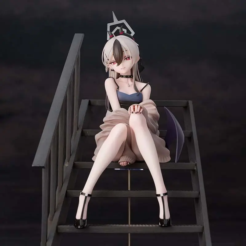 Blauw Archief Kayoko Onikata Figuur Jurk Zithouding Meisje Anime 2D PC Case Decor Gift