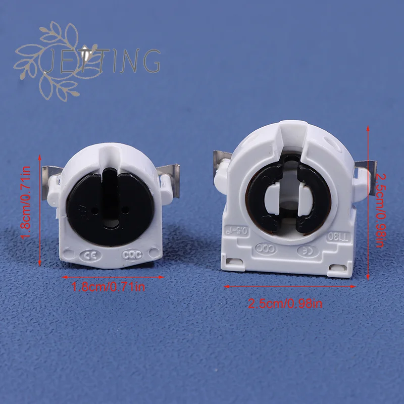 Soporte de luz fluorescente T5 T8, Base G5 G13, enchufe de lámpara resistente al calor no derivado, CA 500V 2A para luz fluorescente LED T, 5 uds.