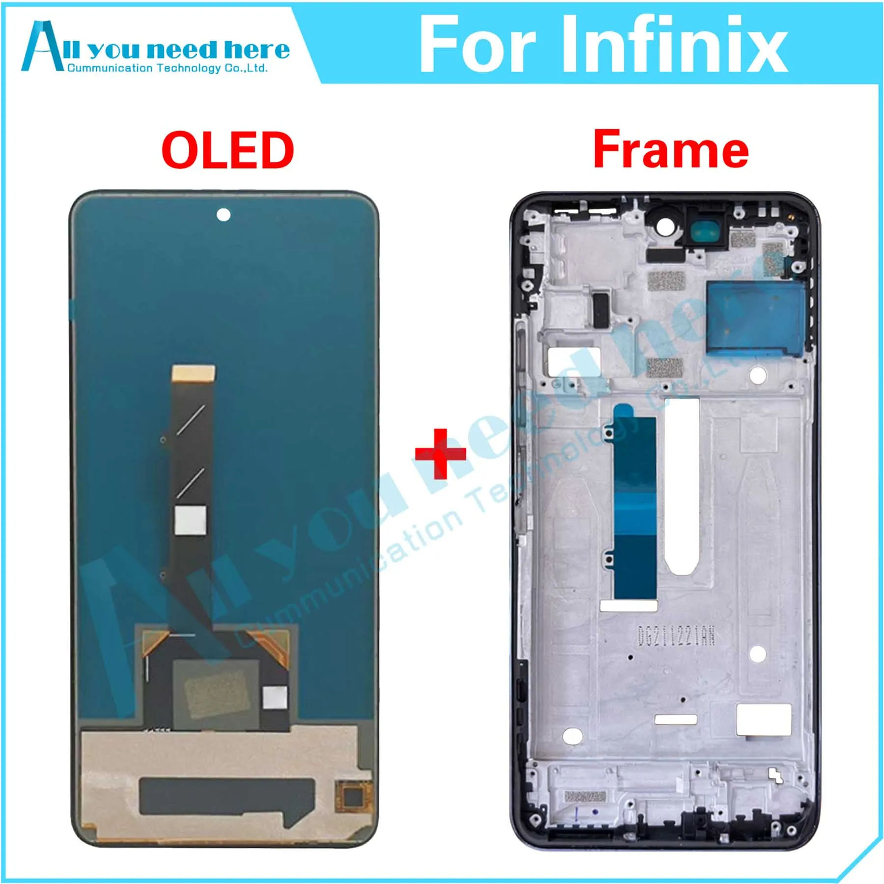 100% Test For Infinix Zero X Pro X6811 LCD Display Touch Screen Digitizer Assembly Repair Parts Replacement