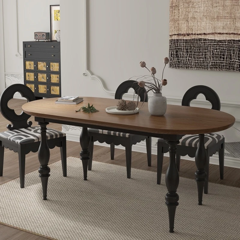 

Nigeria Newclassic Dining Table Waterproof Modern Nordic Concrete Dining Table Luxury Designer Unusual Wood Muebles Furniture