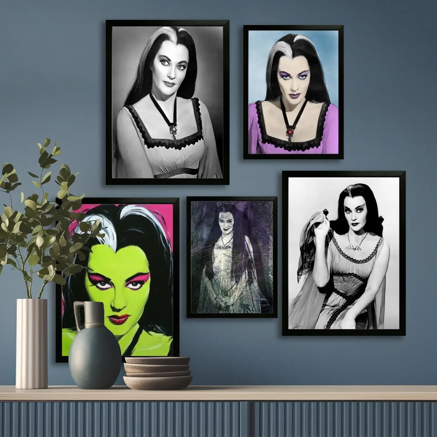 lily munster Canvas Art Poster and Wall Art, Picture Print, Modern Family Bedroom Decor, Posters,Decorative painting